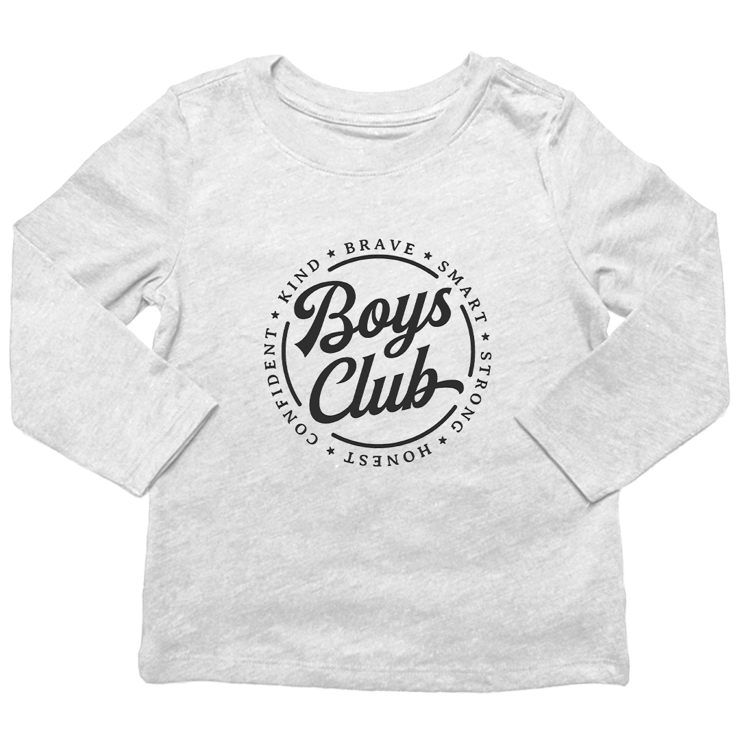 Boys Club Kids Long Sleeve Tee - Muddy Boots Clothing - Long Sleeve Tee
