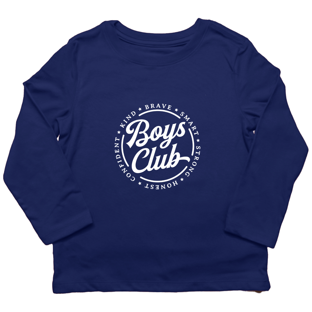 Boys Club Kids Long Sleeve Tee - Muddy Boots Clothing - Long Sleeve Tee