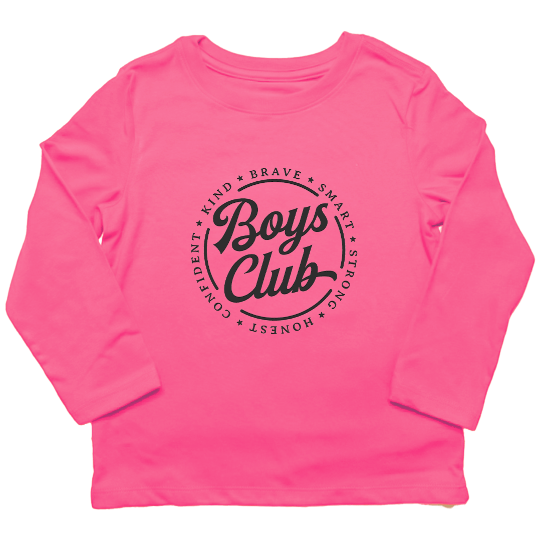 Boys Club Kids Long Sleeve Tee - Muddy Boots Clothing - Long Sleeve Tee