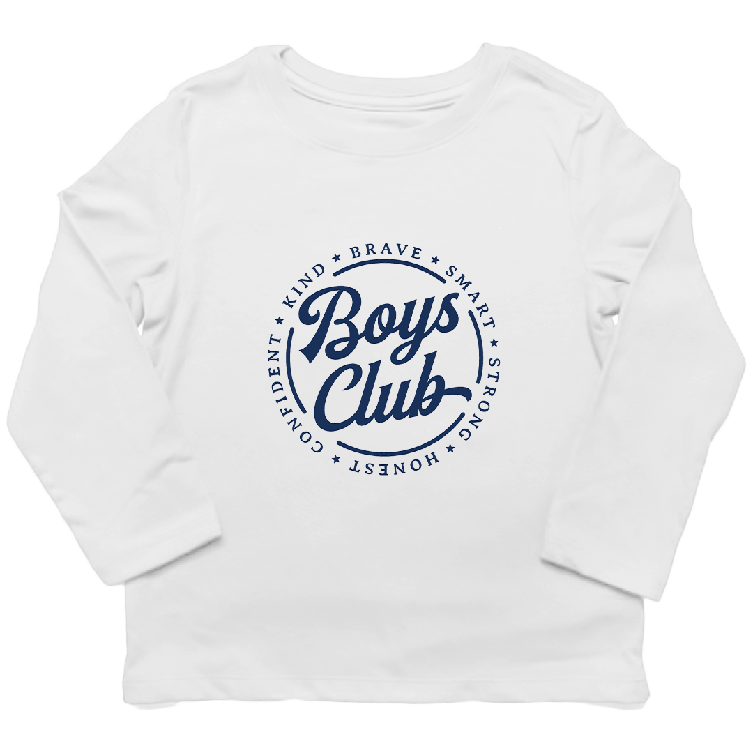 Boys Club Kids Long Sleeve Tee - Muddy Boots Clothing - Long Sleeve Tee