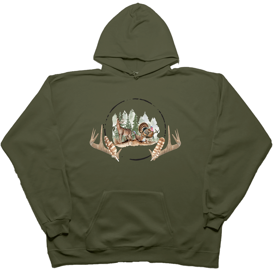 Bucks and Beards Adult Hoodie - Muddy Boots Clothing - Hoodie