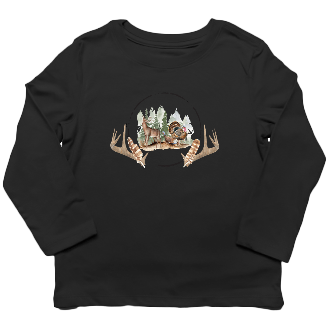 Bucks And Beards Toddler Long Sleeve Tee - Muddy Boots Clothing - Long Sleeve Tee