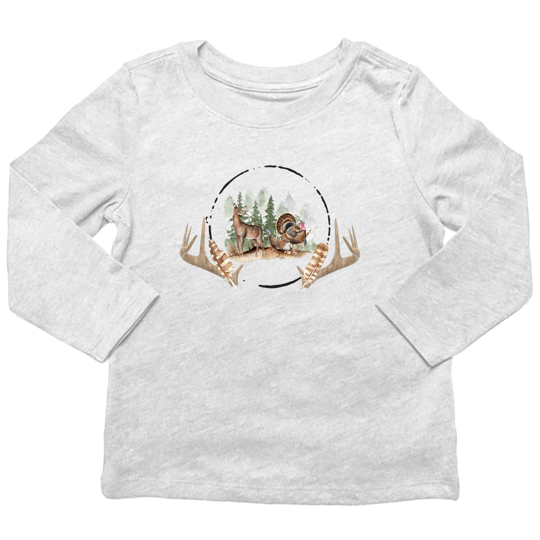Bucks And Beards Toddler Long Sleeve Tee - Muddy Boots Clothing - Long Sleeve Tee