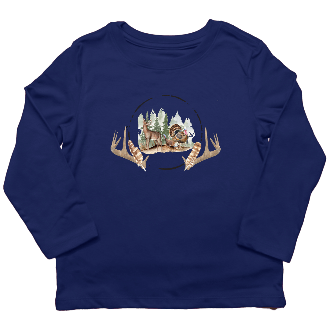Bucks And Beards Toddler Long Sleeve Tee - Muddy Boots Clothing - Long Sleeve Tee