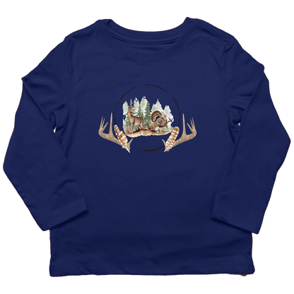 Bucks And Beards Toddler Long Sleeve Tee - Muddy Boots Clothing - Long Sleeve Tee