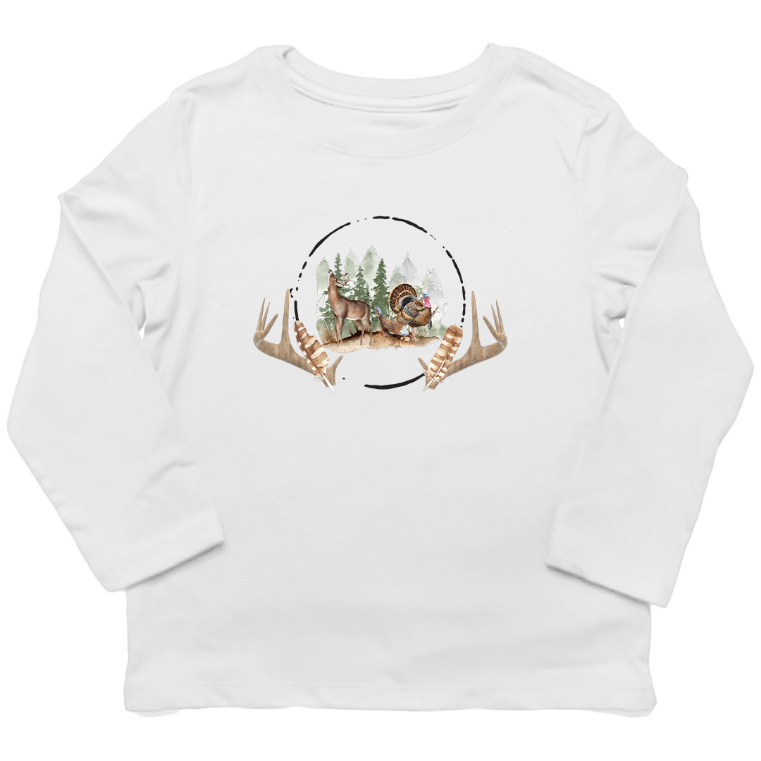 Bucks And Beards Toddler Long Sleeve Tee - Muddy Boots Clothing - Long Sleeve Tee