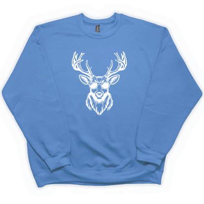 Cool Deer Adult Crew Neck Sweatshirt - Muddy Boots Clothing - Crew Neck Sweatshirt