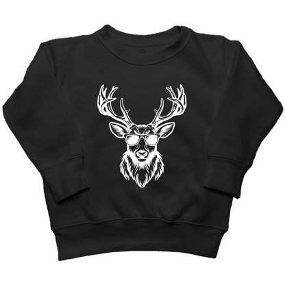 Cool Deer Kids Crew Neck Sweatshirt - Muddy Boots Clothing - Crew Neck Sweatshirt