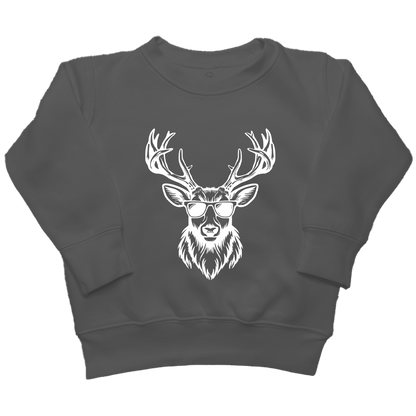 Cool Deer Kids Crew Neck Sweatshirt - Muddy Boots Clothing - Crew Neck Sweatshirt