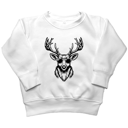 Cool Deer Kids Crew Neck Sweatshirt - Muddy Boots Clothing - Crew Neck Sweatshirt