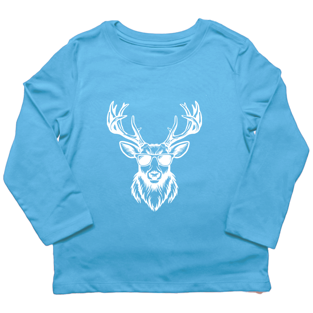 Cool Deer Kids Long Sleeve Tee - Muddy Boots Clothing - Long Sleeve Tee