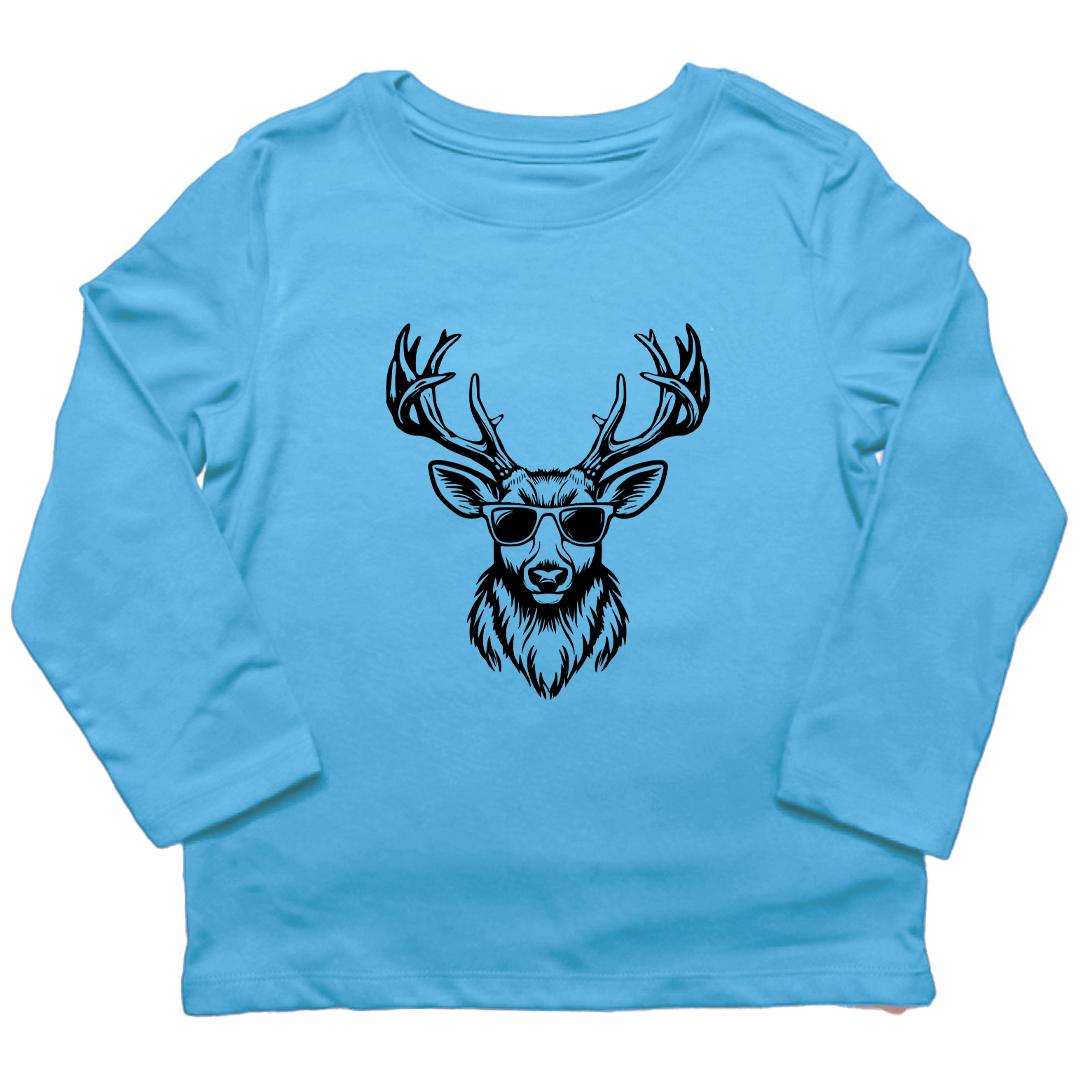 Cool Deer Kids Long Sleeve Tee - Muddy Boots Clothing - Long Sleeve Tee