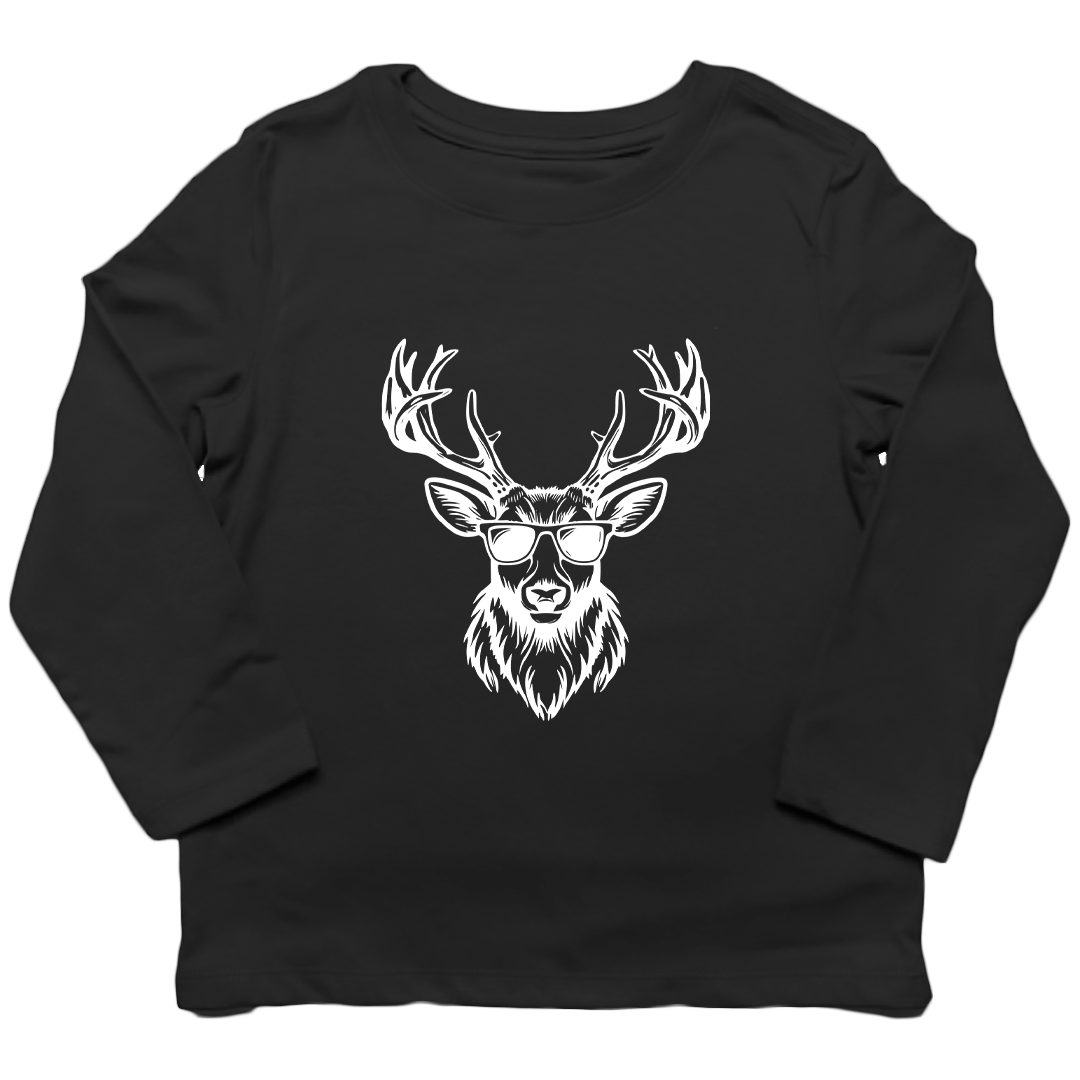 Cool Deer Kids Long Sleeve Tee - Muddy Boots Clothing - Long Sleeve Tee