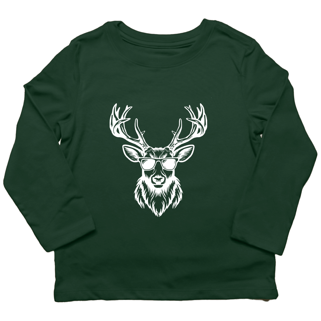 Cool Deer Kids Long Sleeve Tee - Muddy Boots Clothing - Long Sleeve Tee