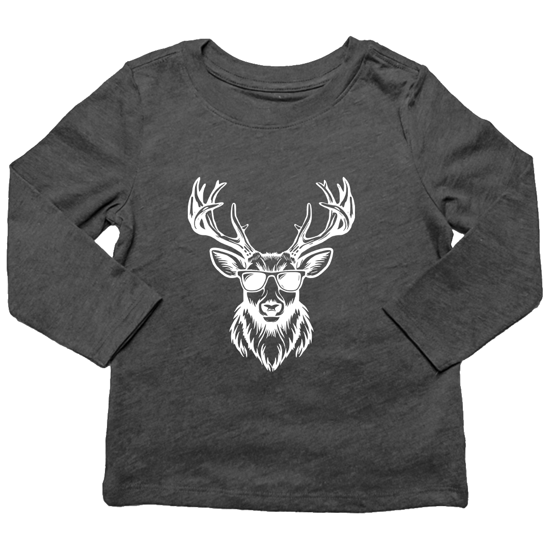 Cool Deer Kids Long Sleeve Tee - Muddy Boots Clothing - Long Sleeve Tee