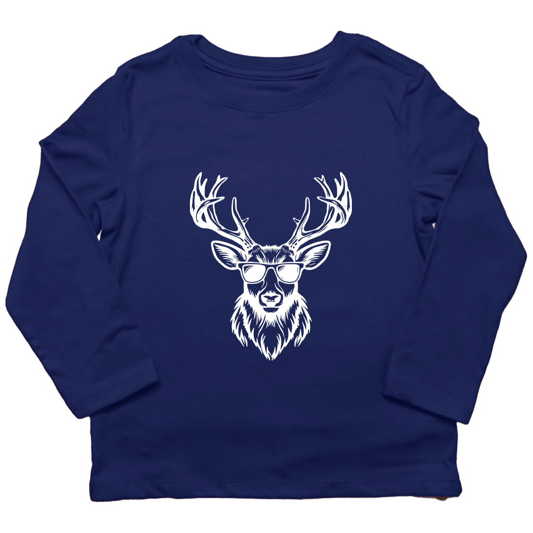Cool Deer Kids Long Sleeve Tee - Muddy Boots Clothing - Long Sleeve Tee