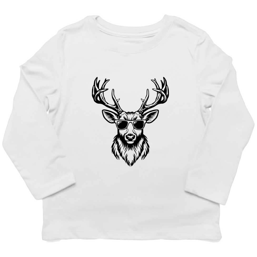 Cool Deer Kids Long Sleeve Tee - Muddy Boots Clothing - Long Sleeve Tee