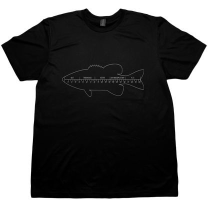 Fishing Ruler Adult Tee - Muddy Boots Clothing - T-Shirt