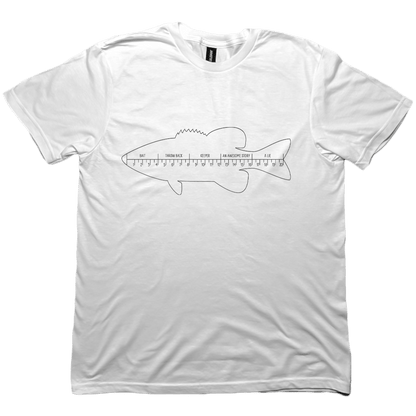 Fishing Ruler Adult Tee - Muddy Boots Clothing - T-Shirt