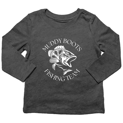 Fishing Team Kids Long Sleeve Tee - Muddy Boots Clothing - Long Sleeve Tee