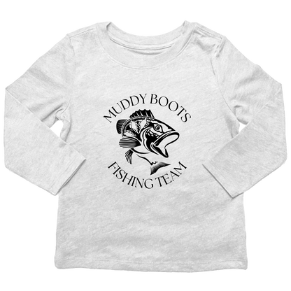 Fishing Team Kids Long Sleeve Tee - Muddy Boots Clothing - Long Sleeve Tee