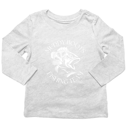 Fishing Team Toddler Long Sleeve Tee - Muddy Boots Clothing - Long Sleeve Tee