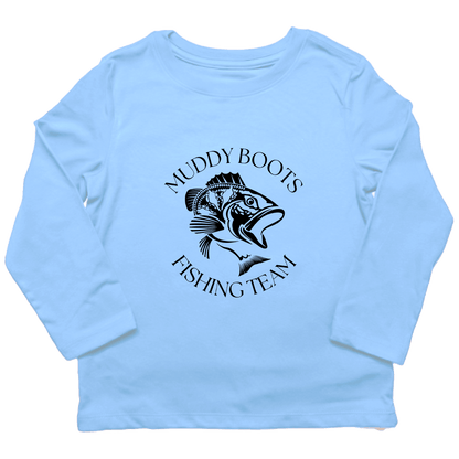 Fishing Team Toddler Long Sleeve Tee - Muddy Boots Clothing - Long Sleeve Tee