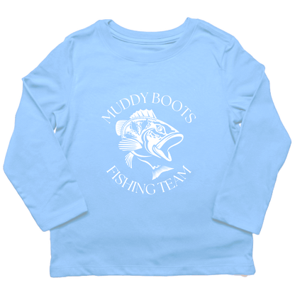 Fishing Team Toddler Long Sleeve Tee - Muddy Boots Clothing - Long Sleeve Tee