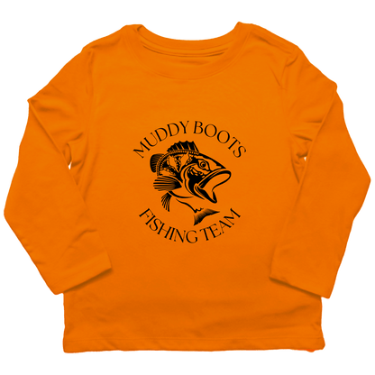 Fishing Team Toddler Long Sleeve Tee - Muddy Boots Clothing - Long Sleeve Tee