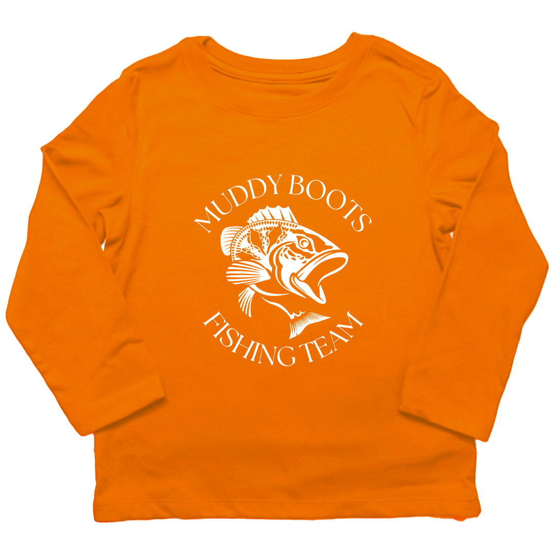 Fishing Team Toddler Long Sleeve Tee - Muddy Boots Clothing - Long Sleeve Tee