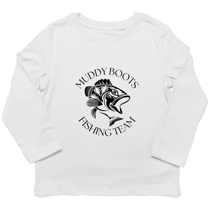 Fishing Team Toddler Long Sleeve Tee - Muddy Boots Clothing - Long Sleeve Tee