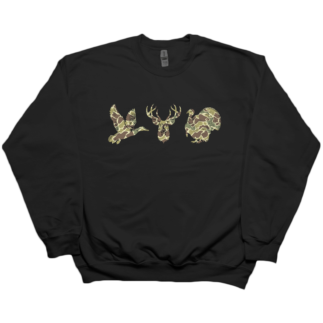 Hidden Game Adult Crew Neck Sweatshirt - Muddy Boots Clothing - Crew Neck Sweatshirt