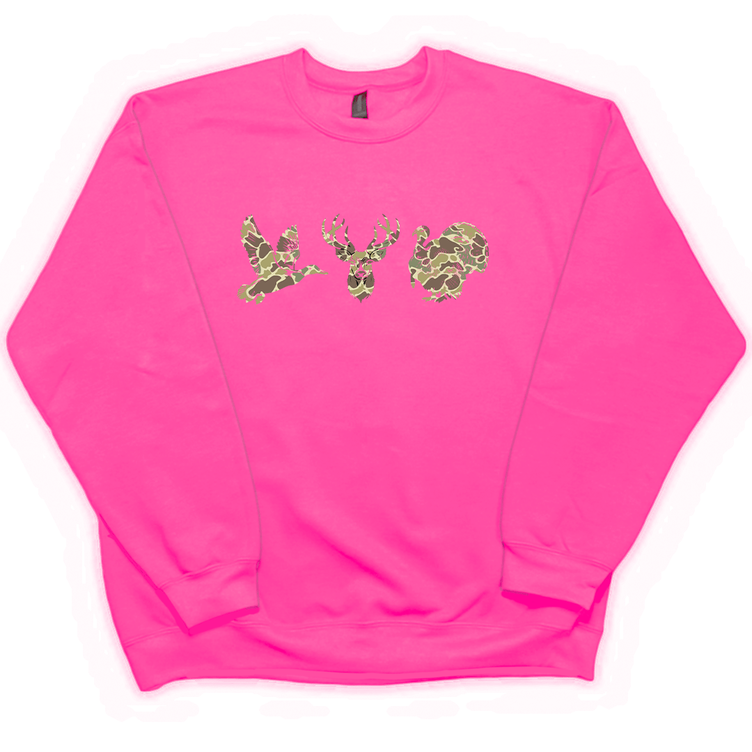 Hidden Game Adult Crew Neck Sweatshirt - Muddy Boots Clothing - Crew Neck Sweatshirt