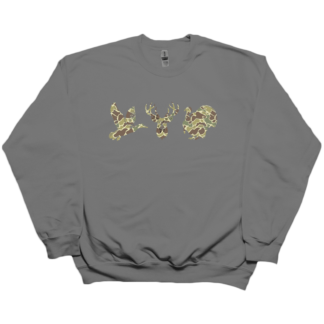 Hidden Game Adult Crew Neck Sweatshirt - Muddy Boots Clothing - Crew Neck Sweatshirt