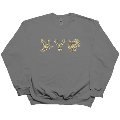 Hidden Game Adult Crew Neck Sweatshirt - Muddy Boots Clothing - Crew Neck Sweatshirt