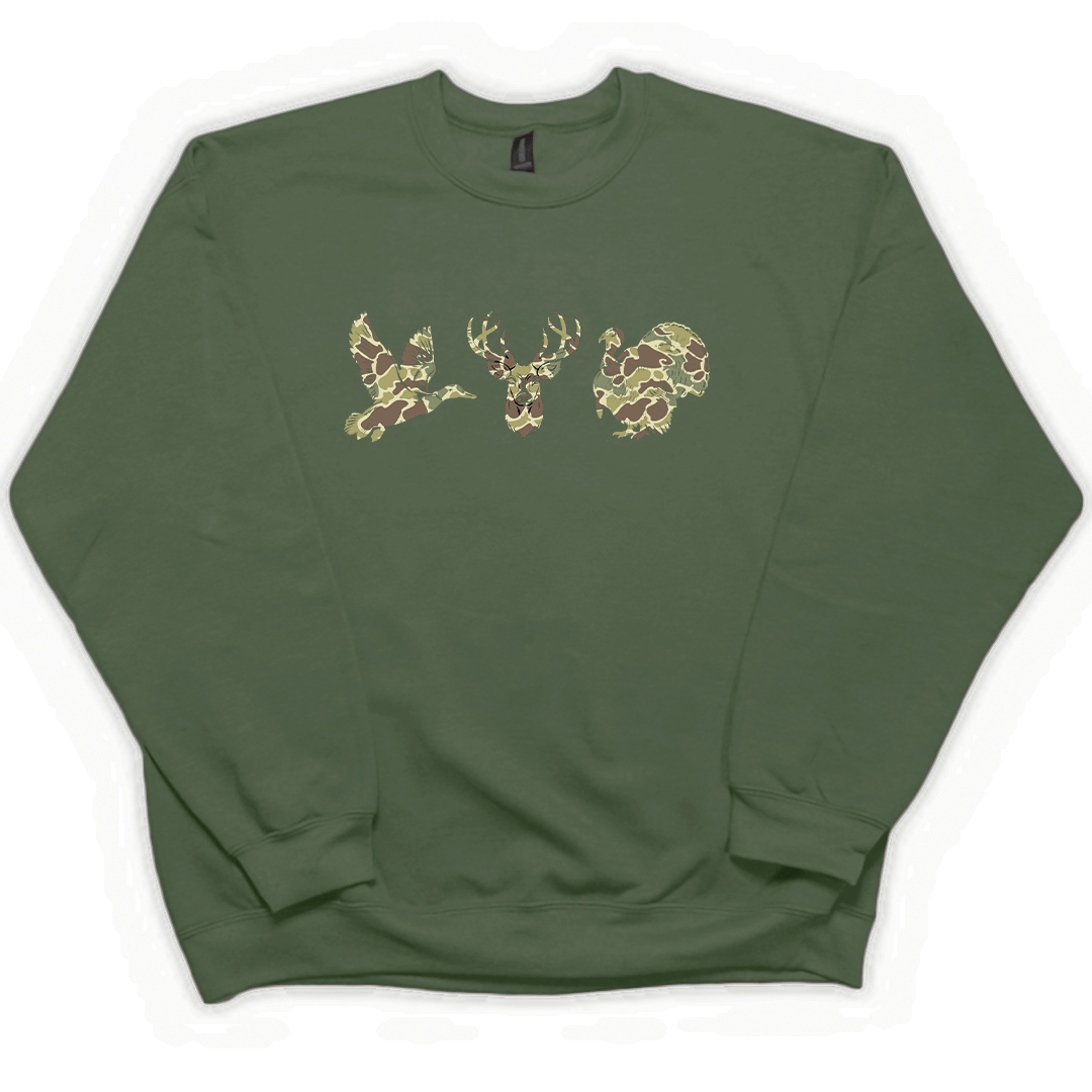 Hidden Game Adult Crew Neck Sweatshirt - Muddy Boots Clothing - Crew Neck Sweatshirt