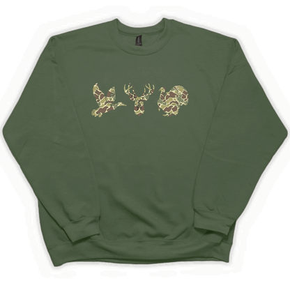 Hidden Game Adult Crew Neck Sweatshirt - Muddy Boots Clothing - Crew Neck Sweatshirt