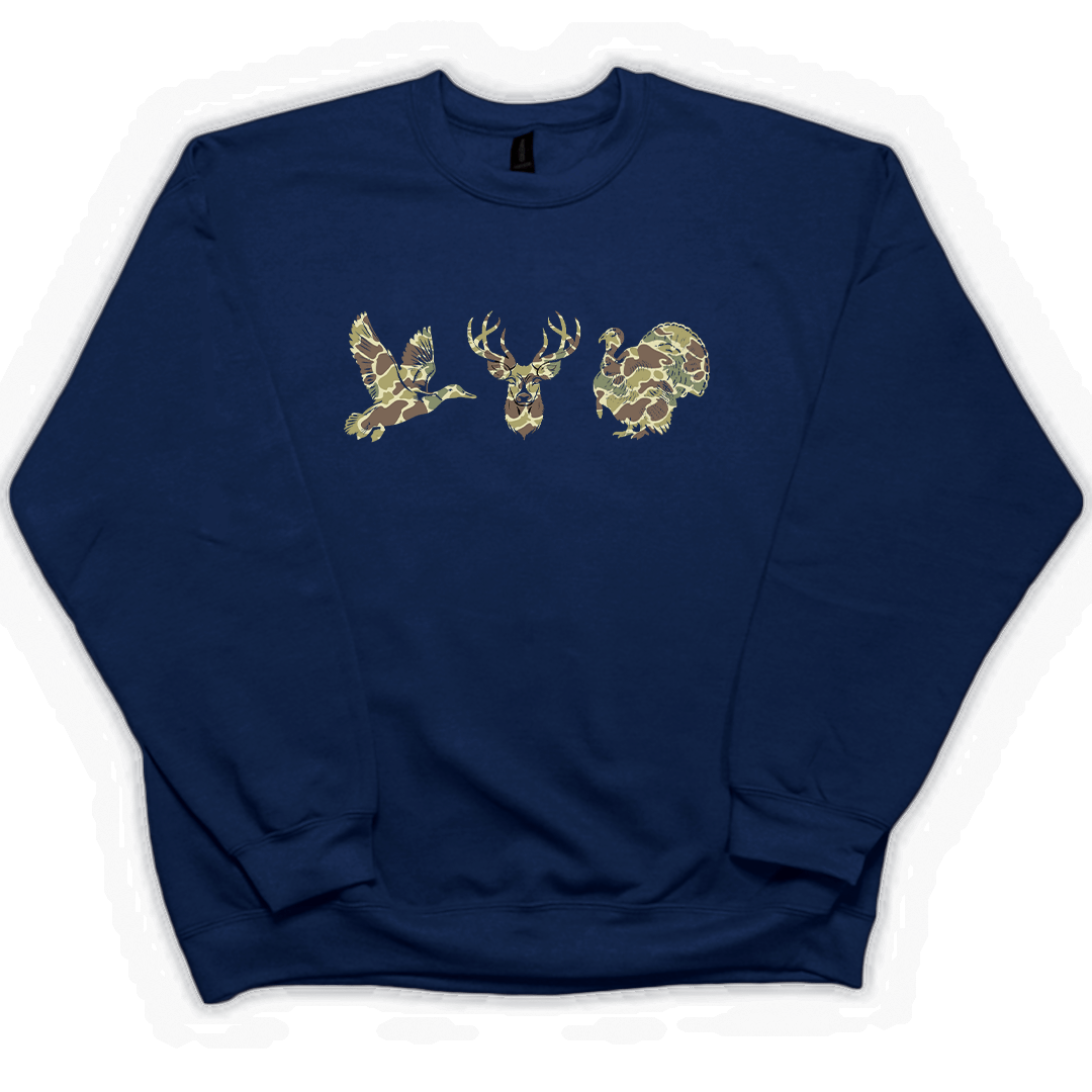Hidden Game Adult Crew Neck Sweatshirt - Muddy Boots Clothing - Crew Neck Sweatshirt