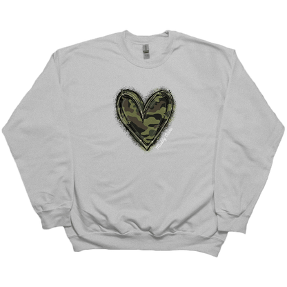 Hidden Heart Adult Crew Neck Sweatshirt - Muddy Boots Clothing - Crew Neck Sweatshirt