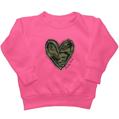 Hidden Heart Kids Crew Neck Sweatshirt - Muddy Boots Clothing - Crew Neck Sweatshirt
