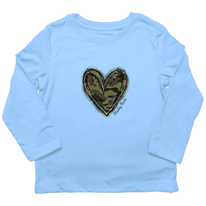 Hidden Heart Toddler Long Sleeve Tee - Muddy Boots Clothing - Long Sleeve Tee