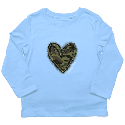 Hidden Heart Toddler Long Sleeve Tee - Muddy Boots Clothing - Long Sleeve Tee