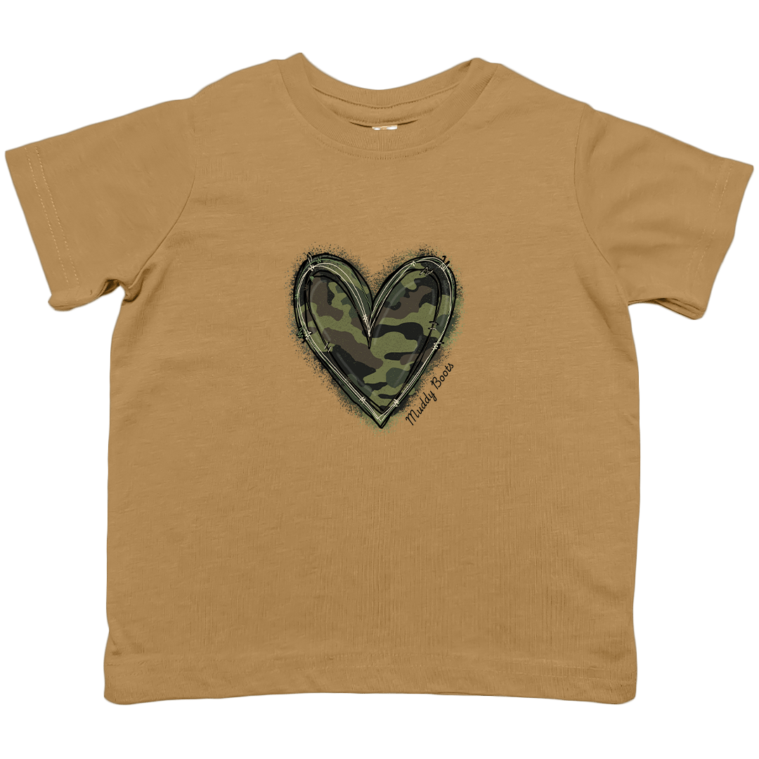 Hidden Heart Toddler Tee - Muddy Boots Clothing - T-Shirt
