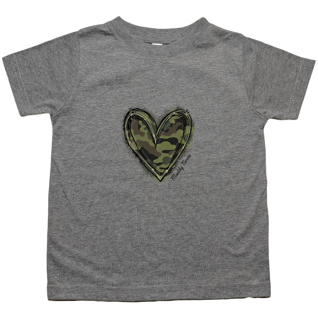 Hidden Heart Toddler Tee - Muddy Boots Clothing - T-Shirt