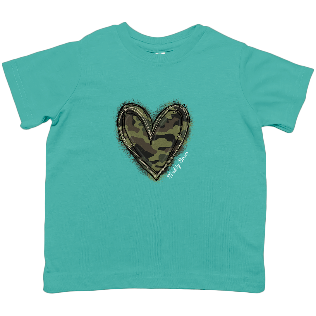 Hidden Heart Toddler Tee - Muddy Boots Clothing - T-Shirt