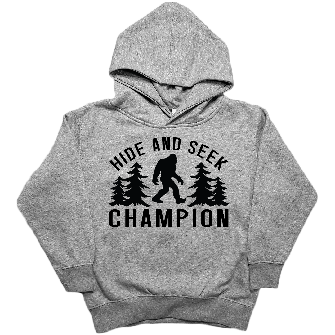 Hide and Seek Sasquatch Kids Hoodie - Muddy Boots Clothing - Hoodie
