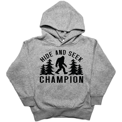 Hide and Seek Sasquatch Kids Hoodie - Muddy Boots Clothing - Hoodie