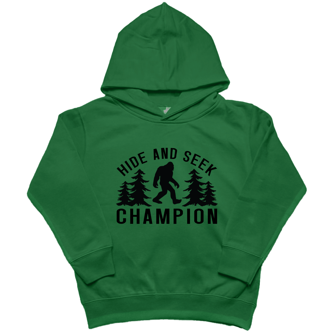 Hide and Seek Sasquatch Kids Hoodie - Muddy Boots Clothing - Hoodie