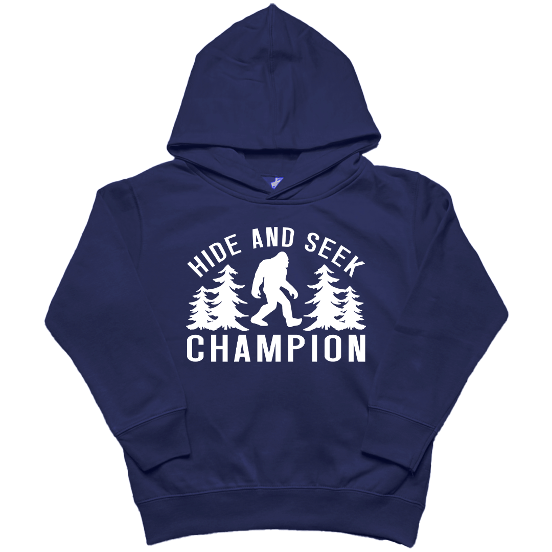 Hide and Seek Sasquatch Kids Hoodie - Muddy Boots Clothing - Hoodie