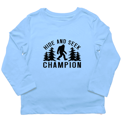 Hide and Seek Sasquatch Toddler Long Sleeve Tee - Muddy Boots Clothing - Long Sleeve Tee